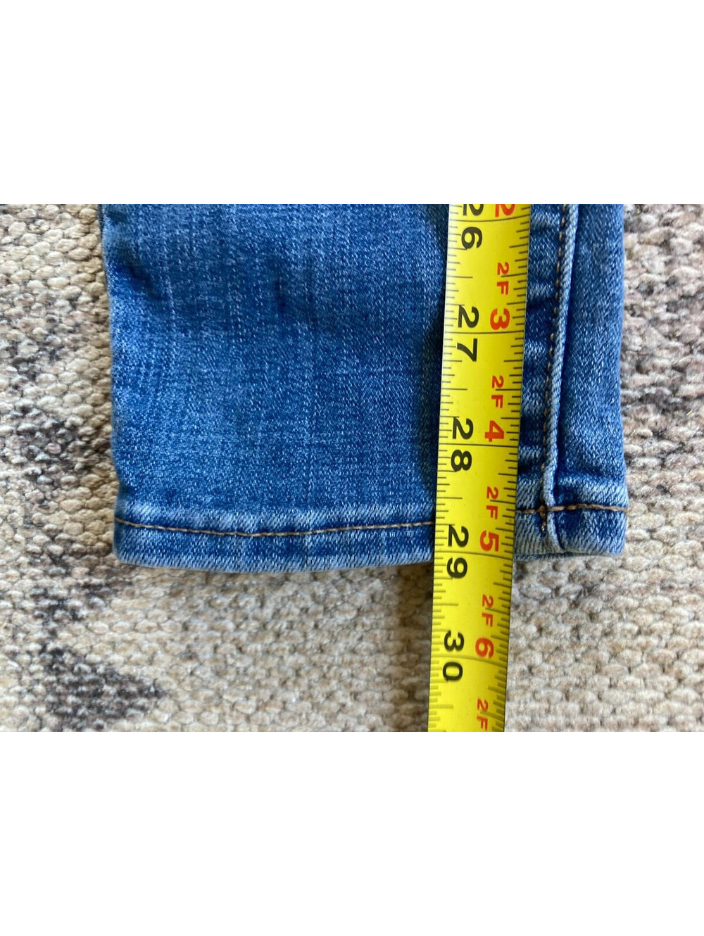 LEVIS 721 Women Sz 27 Blue Stretch Denim High Rise Skinny Jeans - Picture 5 of 9